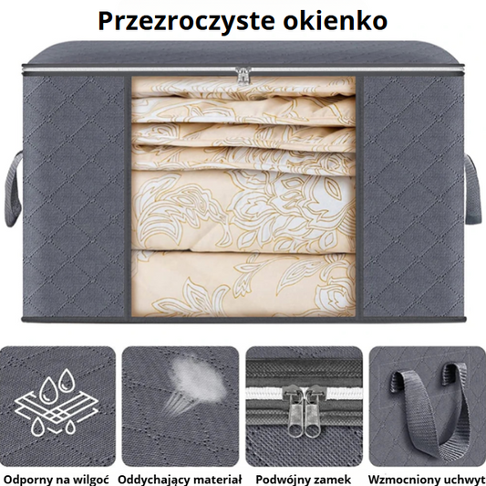 Więcej miejsca w szafie – organizer 90L zestaw 3 szt