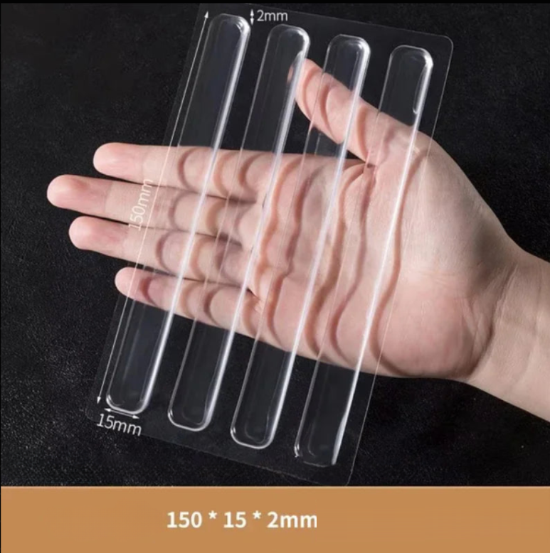 Przezroczyste silikonowe naklejki antykolizyjne – samoprzylepne podkładki ochronne