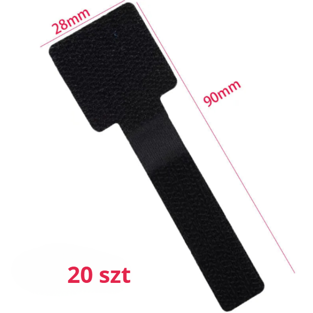 Nylonowe opaski z rzepem do organizacji kabli – wielorazowe, trwałe i uniwersalne