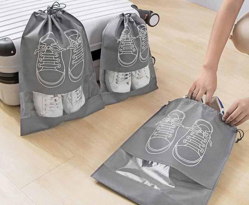 Woreczki na Buty z Okienkiem | Organizer Podróżny i Domowy