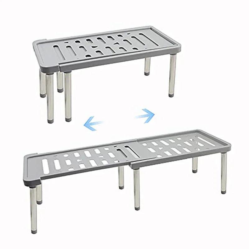 Rozsuwany organizer do szafki 35–61 cm – regulowana półka, oszczędność miejsca