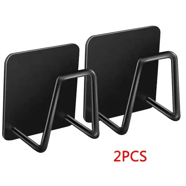 Uchwyt na gąbkę i nie tylko ze stali nierdzewnej — bez wiercenia