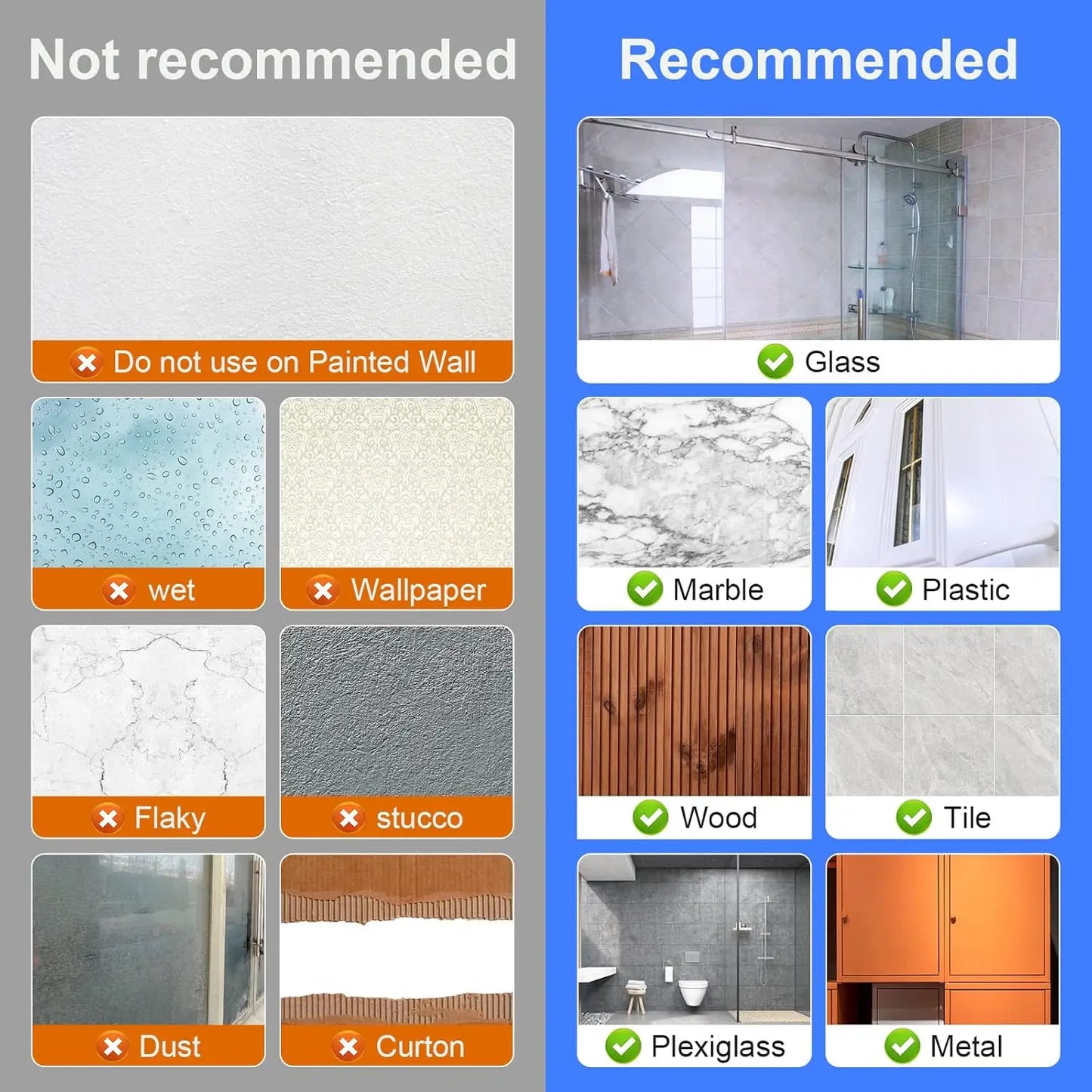 Samoprzylepny uchwyt na mop/miotłę – bez wiercenia, montaż na ścianie