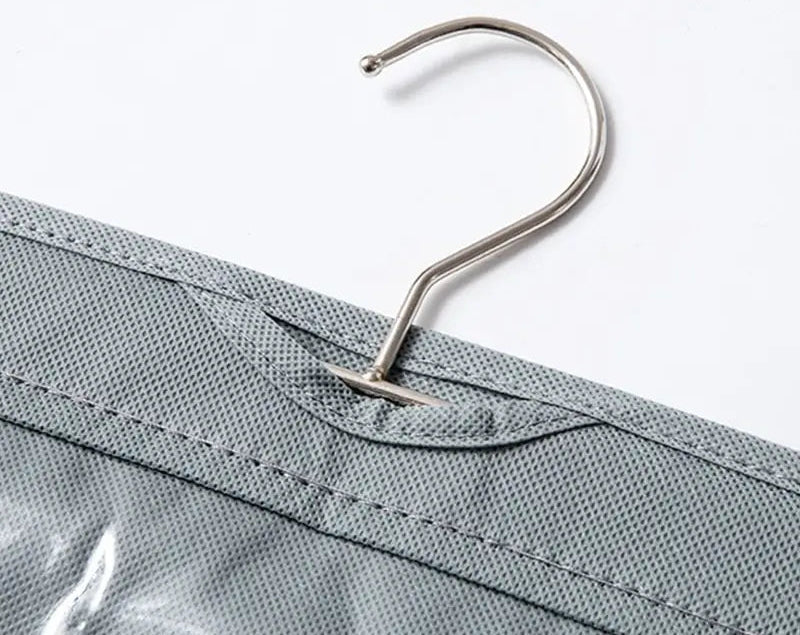 Wieszakowy organizer na torebki – 6 kieszeni