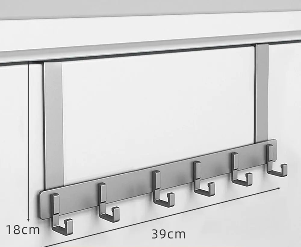 Wieszak na drzwi bez wiercenia – aluminiowy organizer przestrzeni