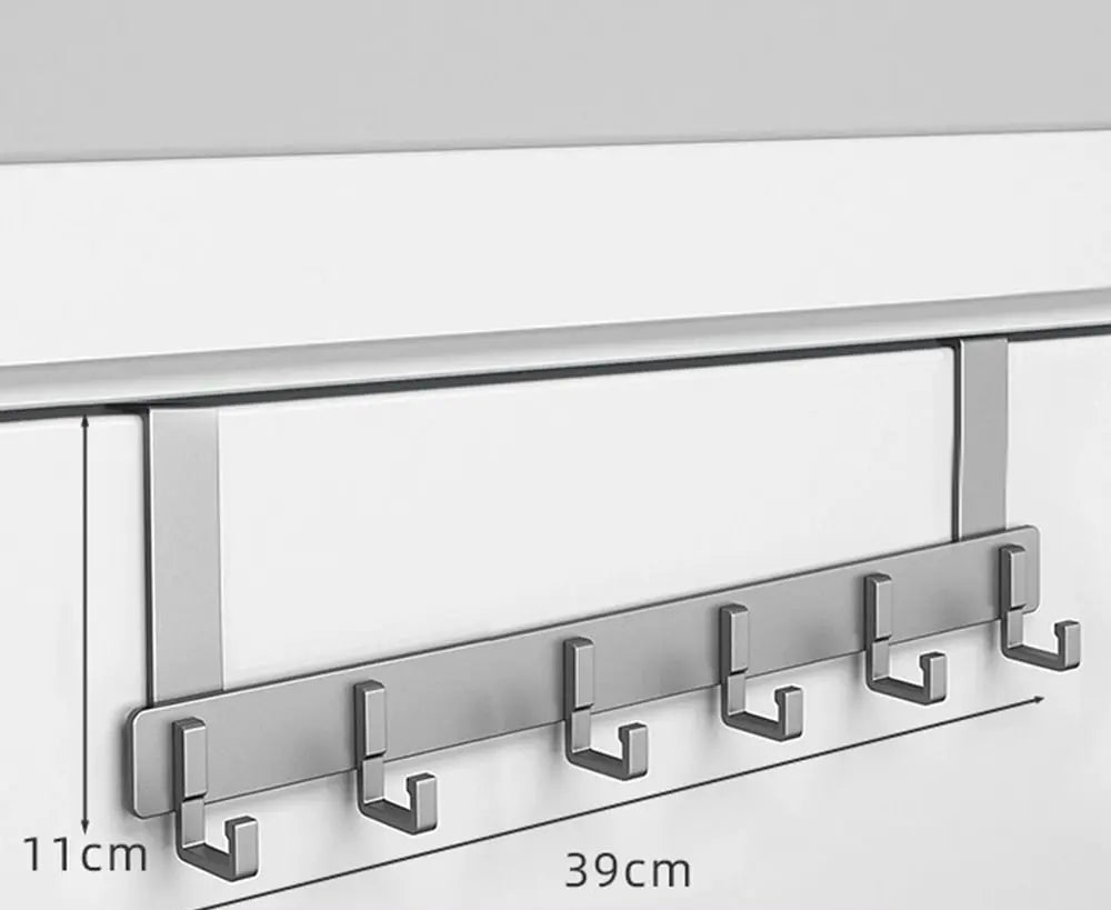 Wieszak na drzwi bez wiercenia – aluminiowy organizer przestrzeni