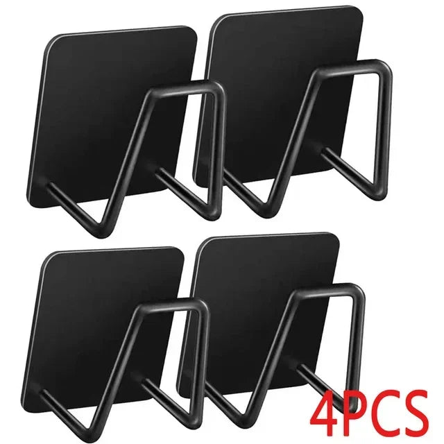 Uchwyt na gąbkę i nie tylko ze stali nierdzewnej — bez wiercenia