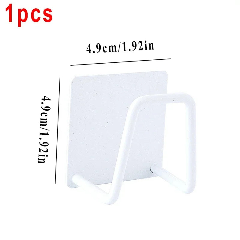 Uchwyt na gąbkę i nie tylko ze stali nierdzewnej — bez wiercenia