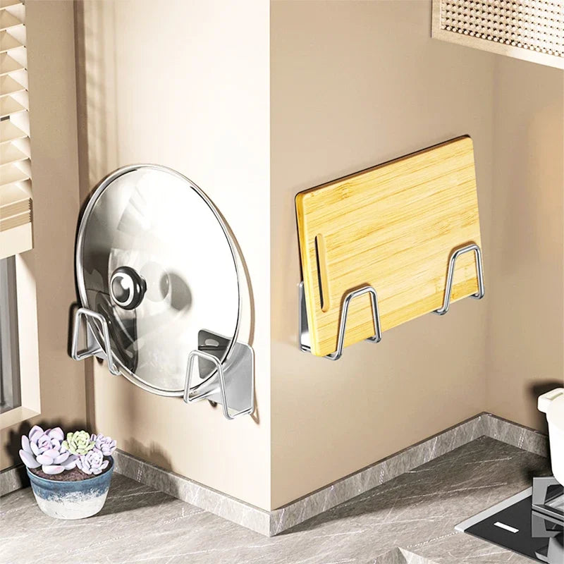 Uchwyt na gąbkę i nie tylko ze stali nierdzewnej — bez wiercenia