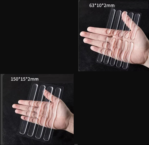 Przezroczyste silikonowe naklejki antykolizyjne – samoprzylepne podkładki ochronne