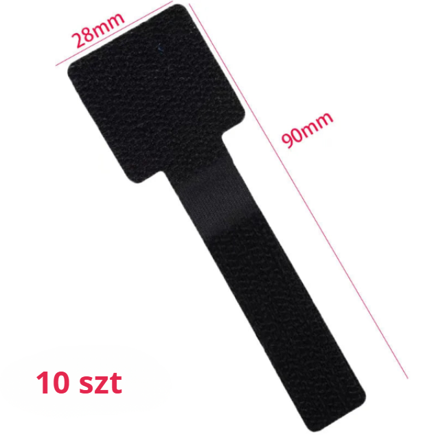 Nylonowe opaski z rzepem do organizacji kabli – wielorazowe, trwałe i uniwersalne